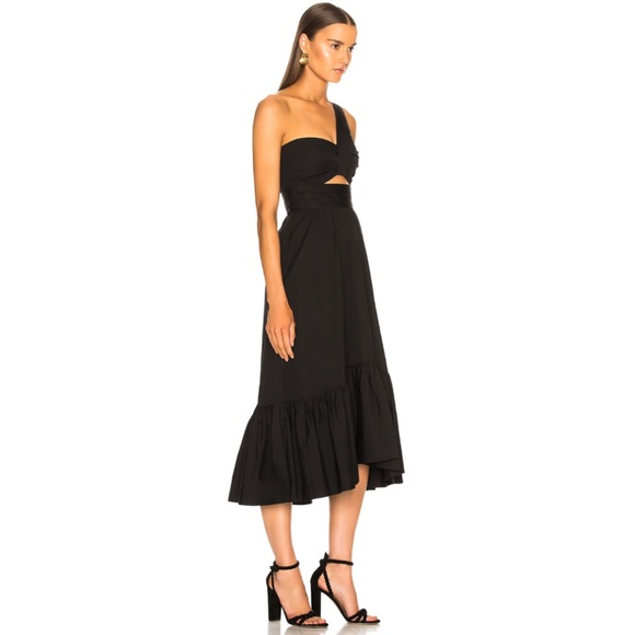 A.L.C. One-shoulder Cutout Athens Dress in Black - Picture 11 of 13